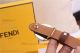 AAA Fake Fendi Belts For Women - Brown Leather Gold Snake Skin Buckle (5)_th.jpg